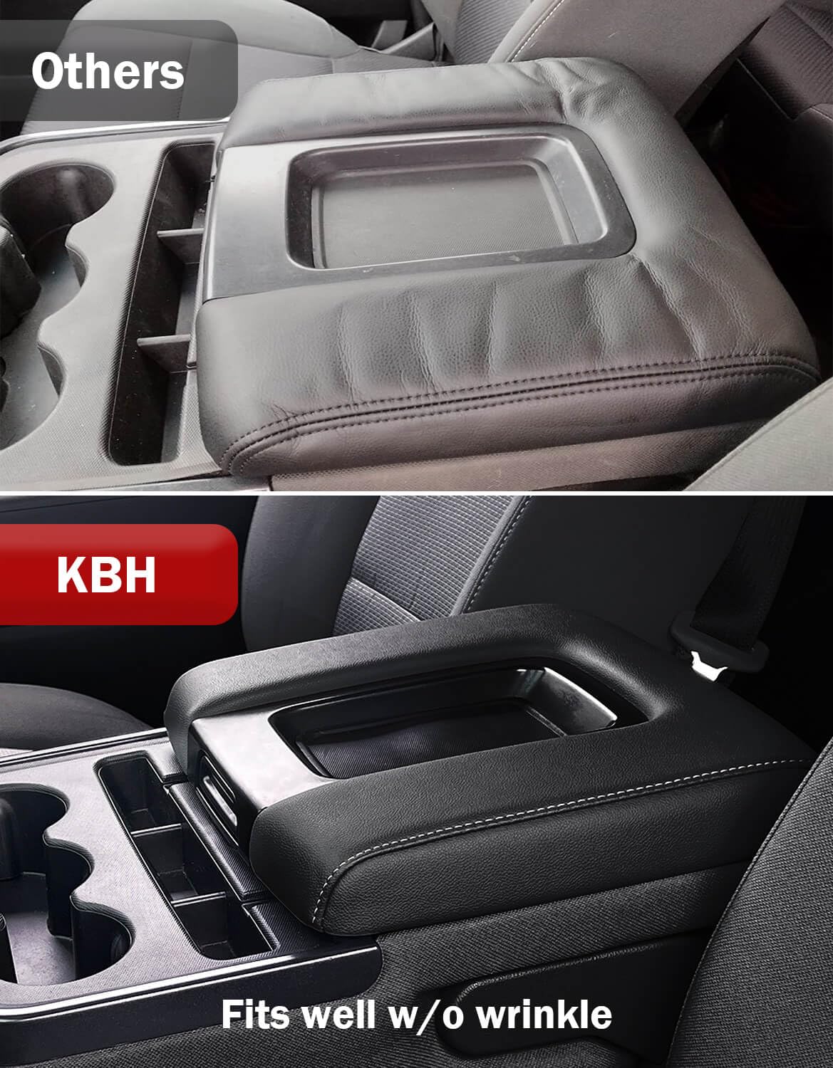 KBH in-cabin lifestyle shot, improves driving comfort and interior look