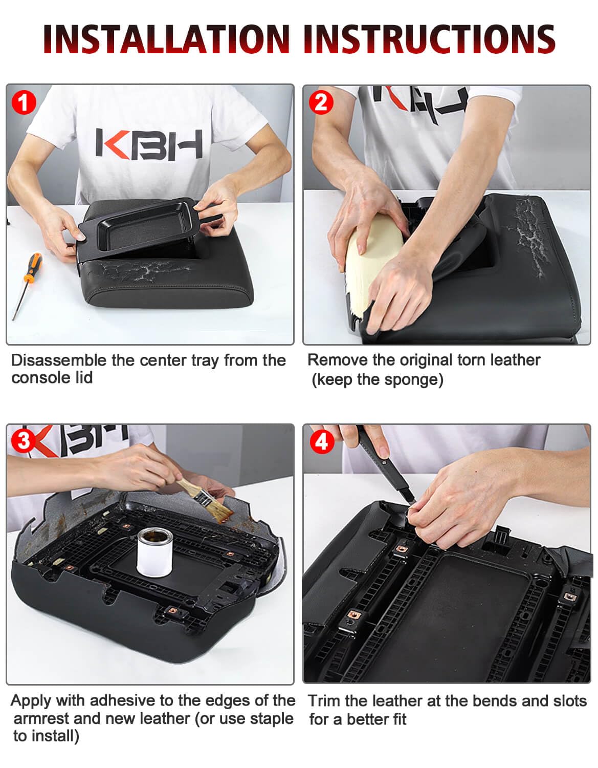 KBH packaged replacement cover with instructions, ready for DIY install