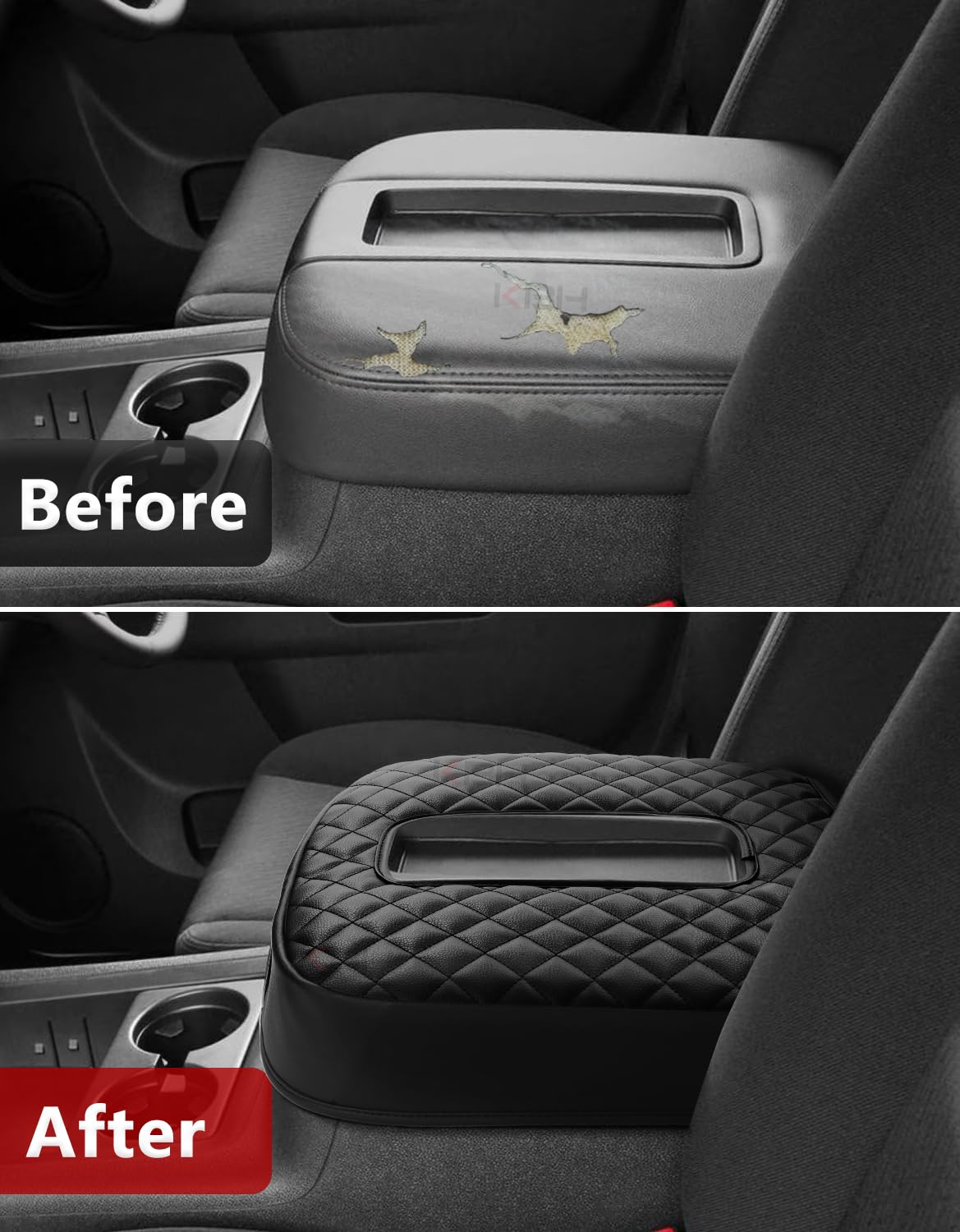 KBH scratch protection demo with keys showing console shielded from damage