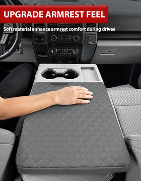 KBH side profile installed on Ford console improving arm comfort