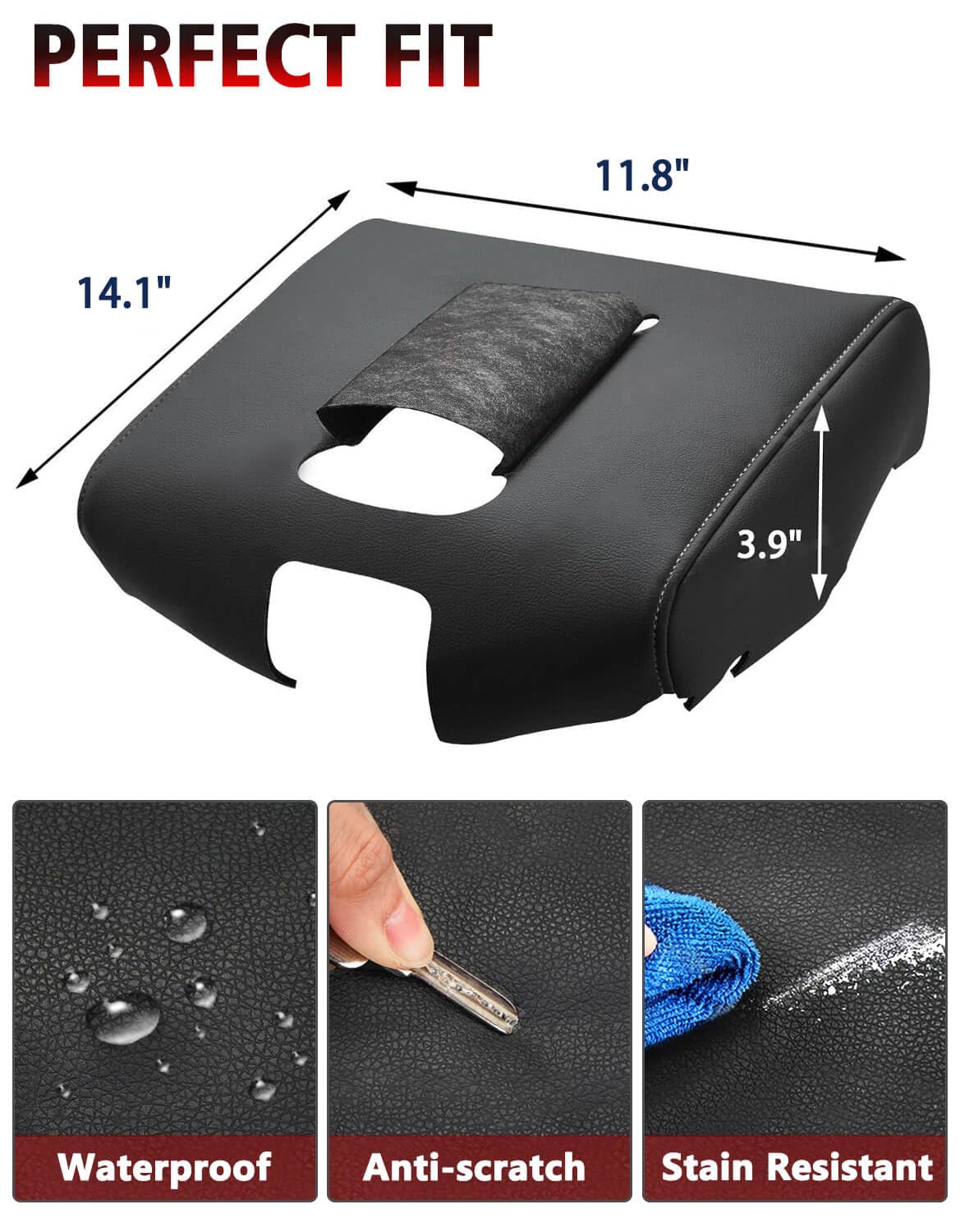 KBH cover beside ruler, displays accurate size and easy replacement