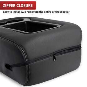 KBH close-up of heavy-duty zipper closure for secure fit and easy install