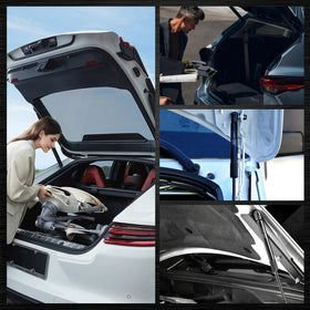 Kbkyawy lifestyle image of open Traverse hatch loaded with cargo showing safer, effortless access