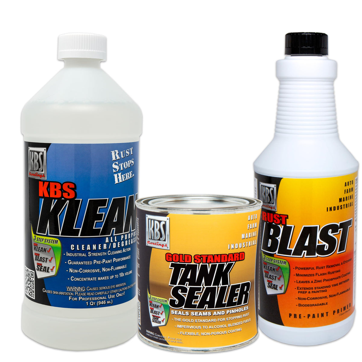 KBS Coatings kit front packaging showing full contents and benefit of complete prep