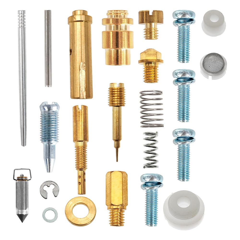 KCFJW2025 float and valve detail illustrating fuel-level parts for consistent carb operation