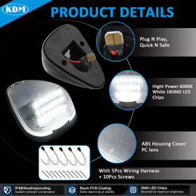 KDM close-up of LED cluster and PCB highlighting high-output design