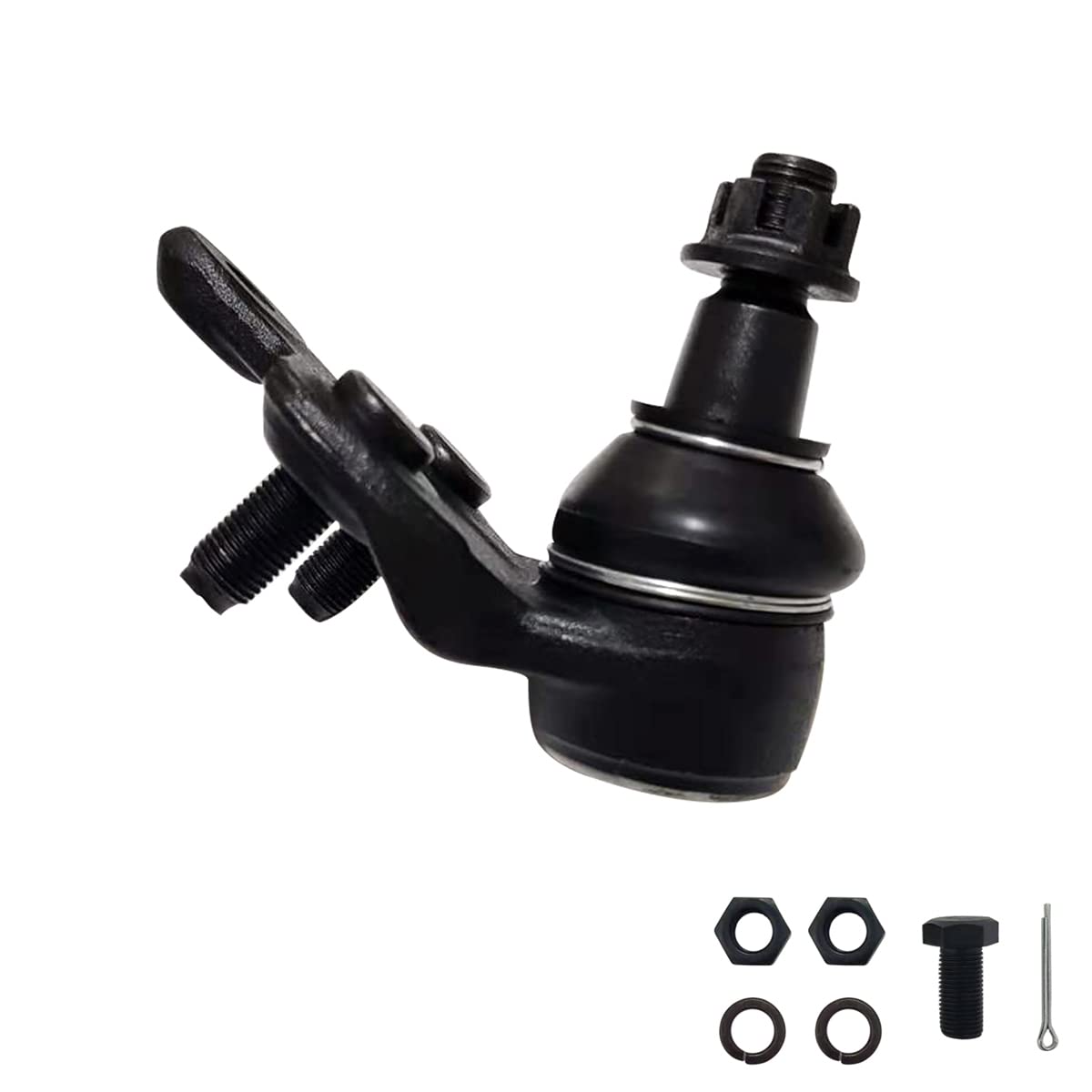 KDSA ball joint installed on control arm demonstrating proper fit and alignment