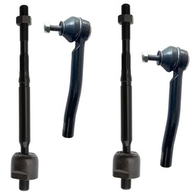KDSA front tie rods packaging showing full 4-piece set and fitment labels improving selection confidence