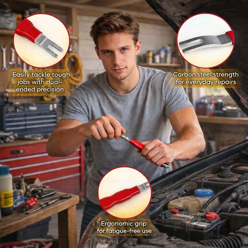 KEAIKE compact leather case inside toolbox illustrating easy transport and storage benefit