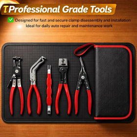 KEAIKE toolset laid out to display each plier and included terminal release for quick selection