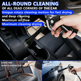 Keaixinyu in use cleaning a dashboard fast removal of dust from vents and creases