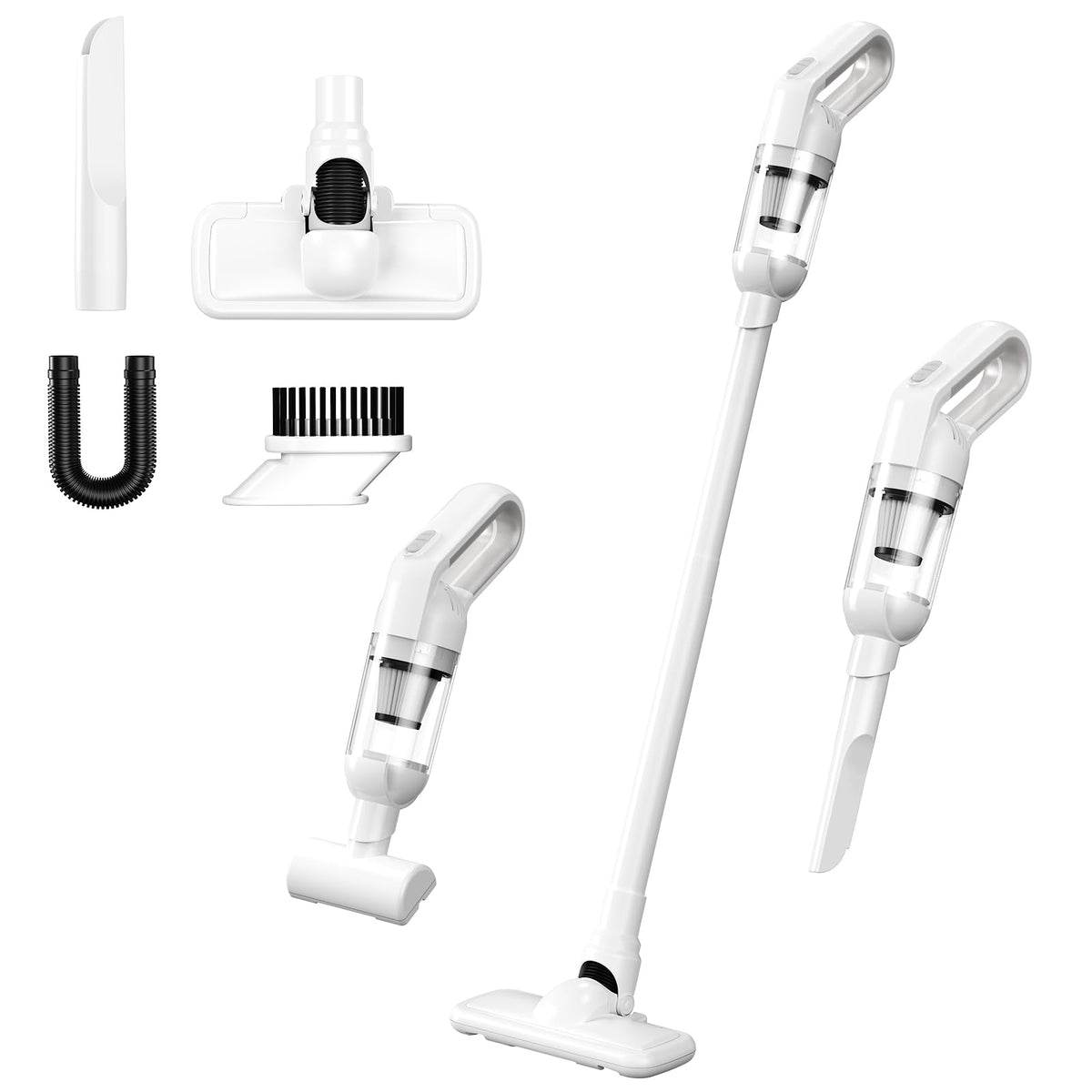 KEALAS handheld vacuum front view showing compact design and quick cleanup
