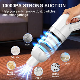 KEALAS vacuum LED light illuminating dark crevice for precise debris spotting