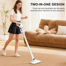 KEALAS vacuum cleaning a car seat highlighting cordless convenience and reach