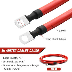 KEDAKEJI cable connected to inverter illustrating secure power transfer