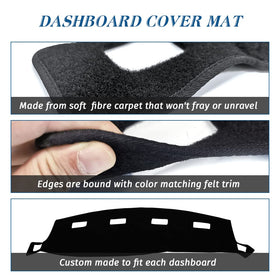KEDAKEJI installed on driver side reducing windshield glare