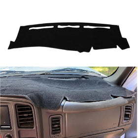 KEDAKEJI front view of black dash cover showing fit and finish, protects dash