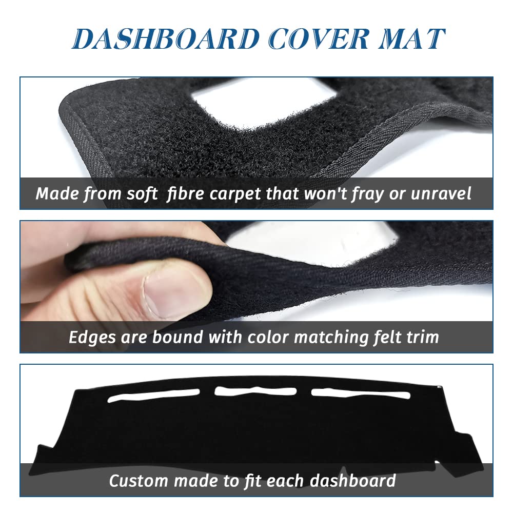 KEDAKEJI installed on Silverado dashboard, reduces windshield glare while driving