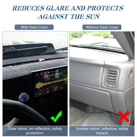 KEDAKEJI cover installed driver side showing improved visibility benefit