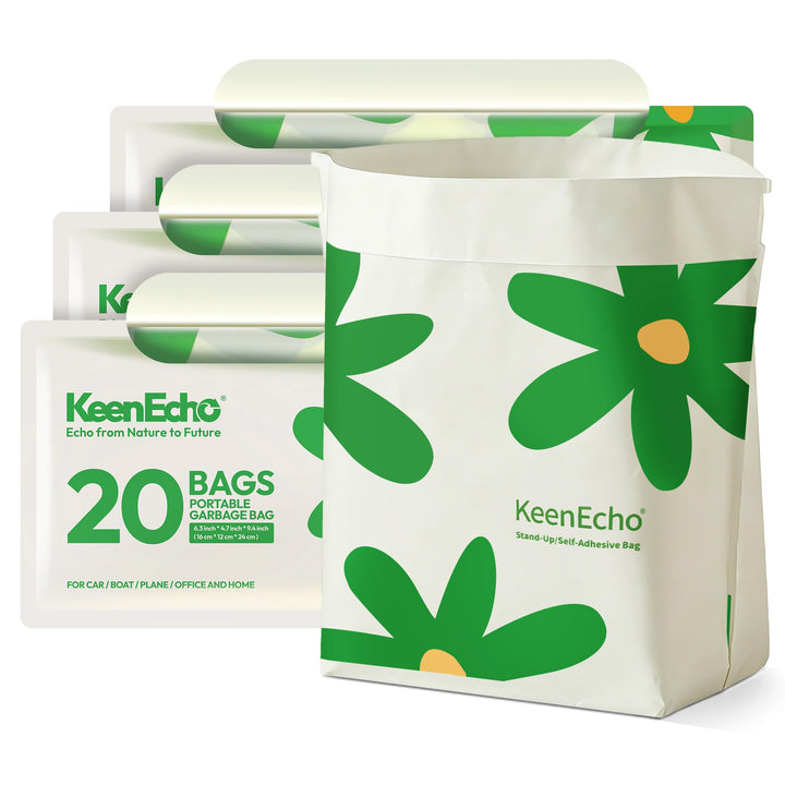 KeenEcho front packaging view showing 60-count pack and compact benefit