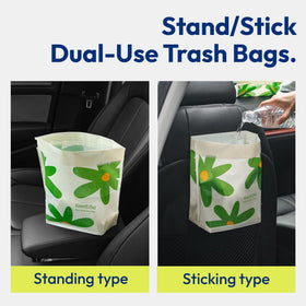 KeenEcho bag stuck to car panel illustrating tidy in-vehicle storage