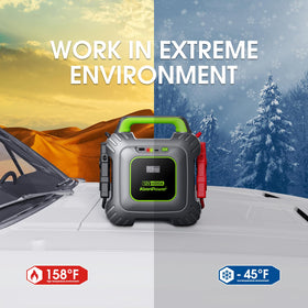 KeenPower display and controls visible for quick status checks