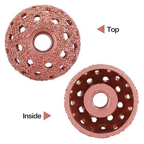Keenso buffing wheel in use prepping tire showing improved patch adhesion benefit
