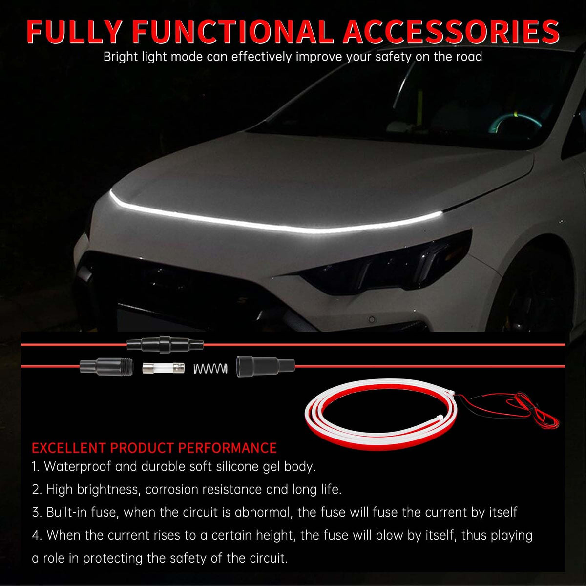 keepdsgn installed on truck hood showing enhanced appearance and visibility benefit