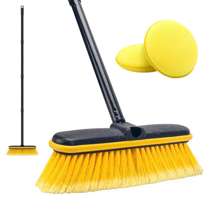 KeFanta brush front view showing wide head for faster cleaning