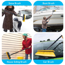 KeFanta brush hung in garage showing compact storage and scale