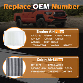 Kefly cabin air filter close-up showing odor control benefit