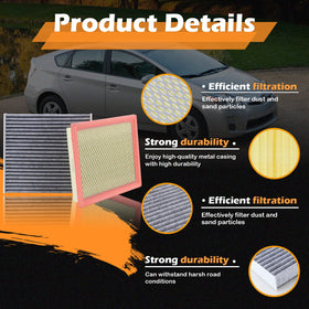 Kefly cabin filter edge seal detail, ensures snug fit and no bypass