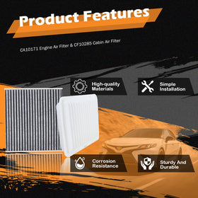 Kefly cabin filter placed near glovebox illustrating correct location and quick swap benefit