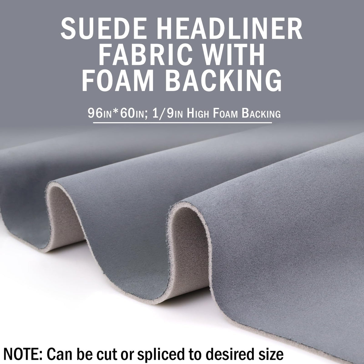 Kefly close-up of suede texture and foam backing highlighting comfortable sound insulation