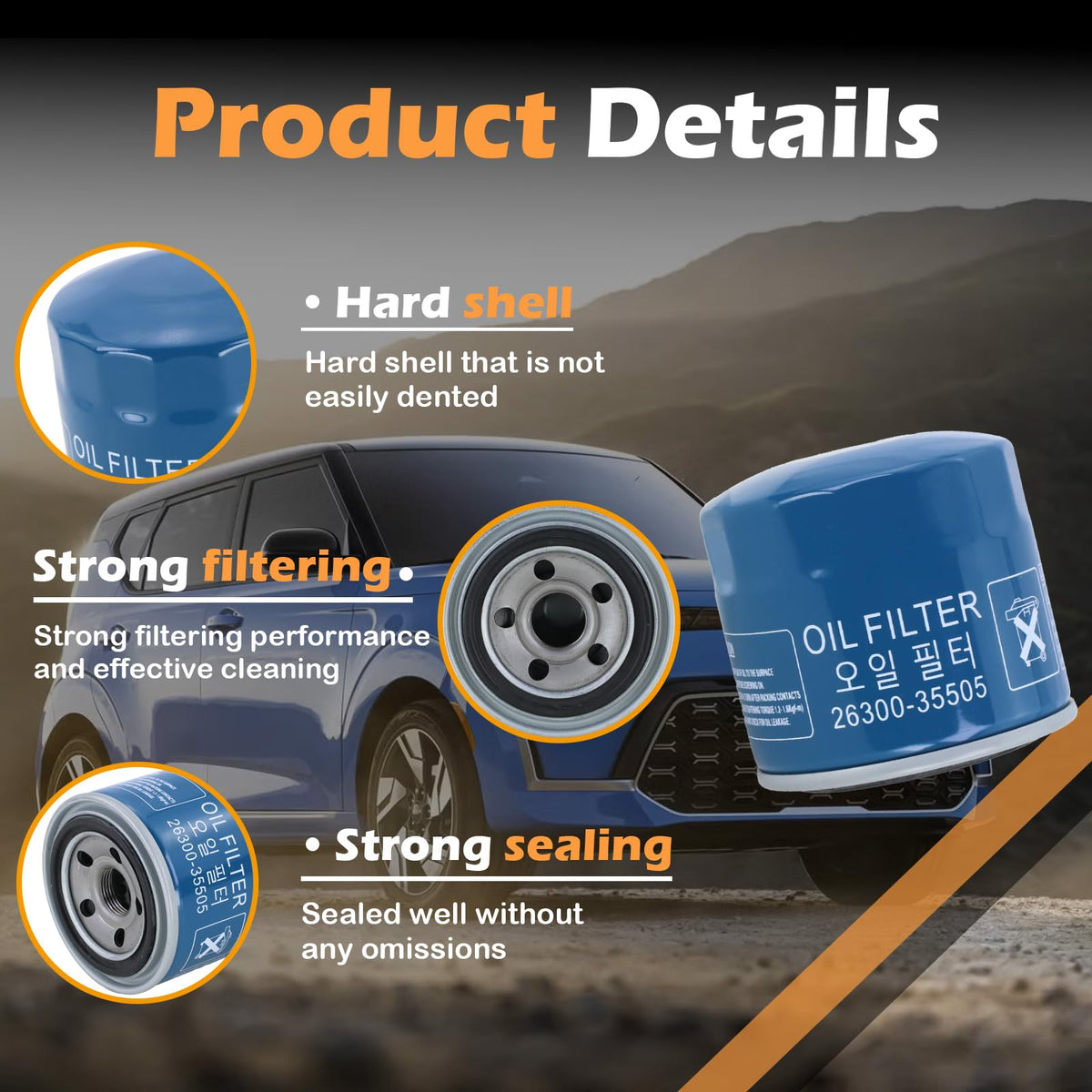Kefly filter threaded base and gasket close-up, ensures leak-free seal benefit