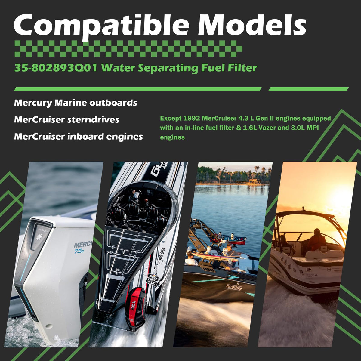 Kefly filter installed on outboard demonstrating reliable engine protection