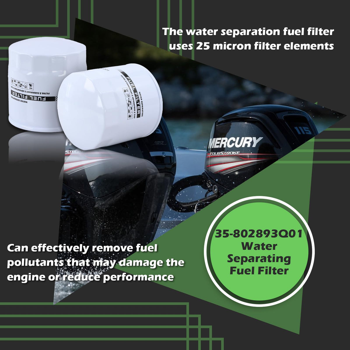 Kefly filter on boat deck showing readiness for seasonal maintenance
