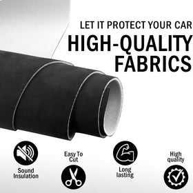 Kefly foam backing detail showing bonded foam that prevents sagging