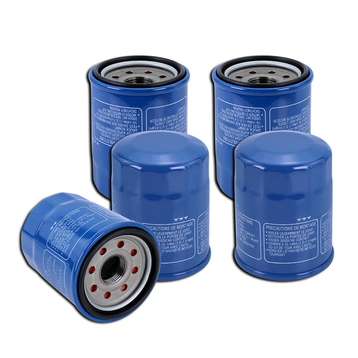 Kefly front packaging view showing five filters and clear fitment labeling for quick identification