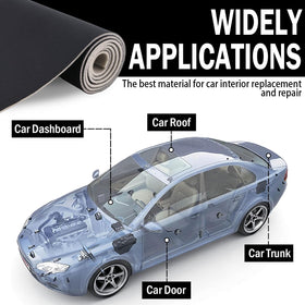 Kefly headliner installed in car demonstrating smooth, sag-free finish