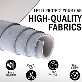 Kefly installed in car headliner showcasing smooth, sag-free finish and improved cabin look