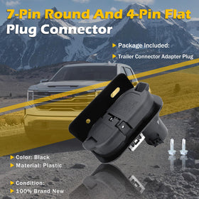 Kefly connector in towing setup with trailer attached showing reliable signaling during use benefit