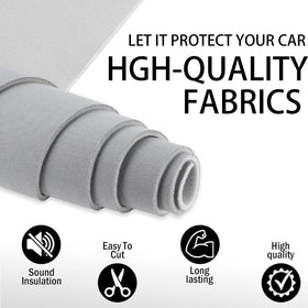 Kefly size comparison measurement showing 96x60 inches and ease-of-fit benefit
