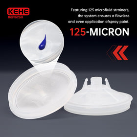 KEHE REFINISH adapters and sealing plugs laid out to show compatibility options
