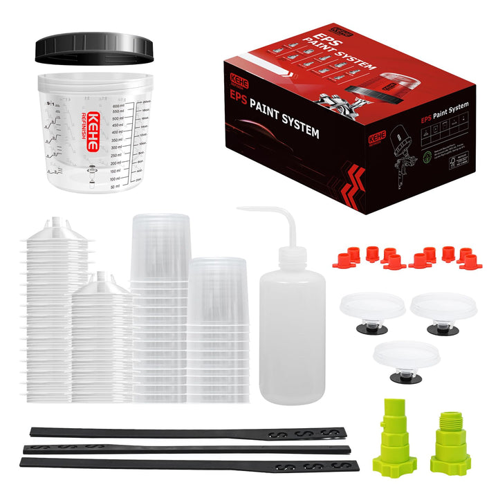 KEHE REFINISH front pack and components showing complete kit for fast setup