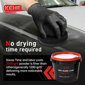 KEHE REFINISH in-use with technician sanding to speed up repair workflow and immediate checks