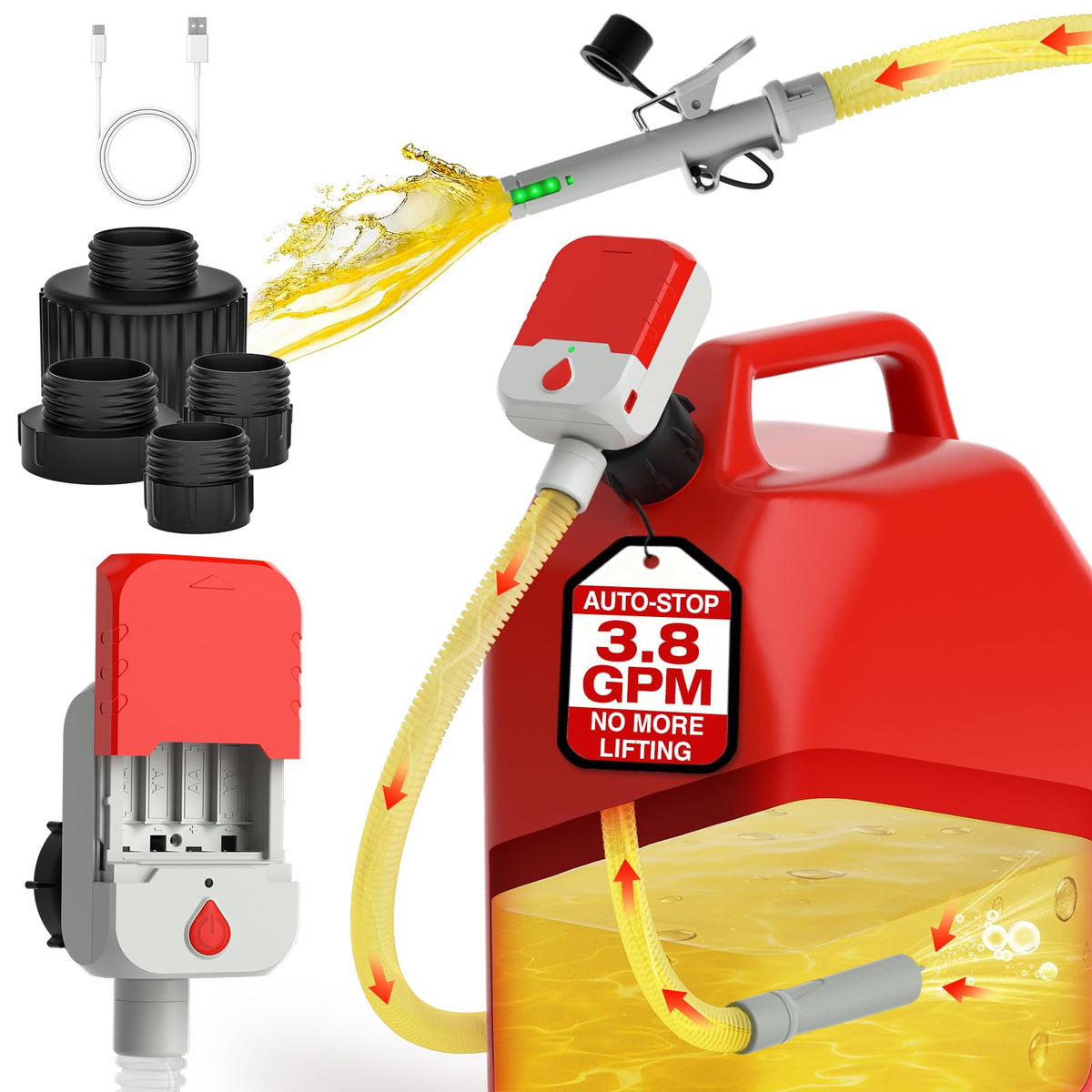 keimi front view pump showing compact portability and fast flow