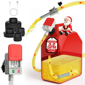 keimi front view pump showing compact body and nozzle for easy transport and fast fueling