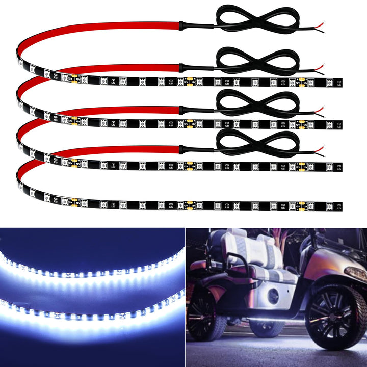 Keiurot front packaging showing four 24inch strips and included wires, highlights kit completeness