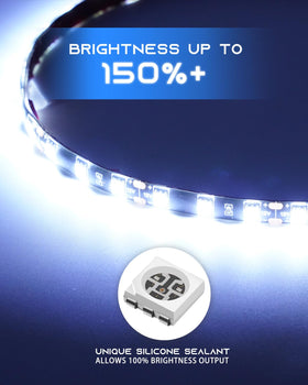 Keiurot installed in a car footwell providing safer low-level illumination